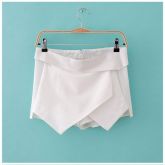 shorts assimétrico branco importado 42 ao 44