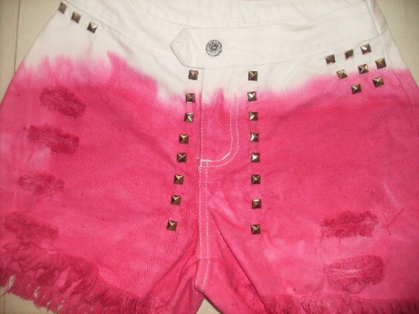 shorts rosa degradê veste 38 e 40